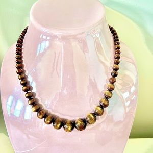 Jay King Mine Finds Tiger Eye- Golden Brown Necklace
